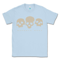 Dusty Blue memento mori three skulls Classic Tee - artisFamous