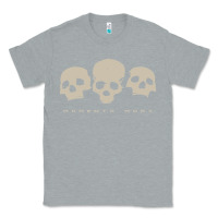 Heather Grey memento mori three skulls Classic Tee - artisFamous