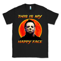 Black this is my happy face Classic Tee - artisFamous