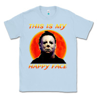 Dusty Blue this is my happy face Classic Tee - artisFamous