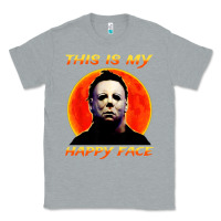 Heather Grey this is my happy face Classic Tee - artisFamous