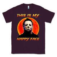 Plum this is my happy face Classic Tee - artisFamous