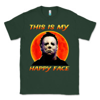 Sports Green this is my happy face Classic Tee - artisFamous