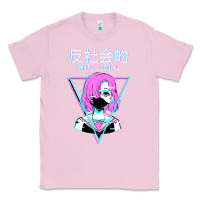 Bubblegum Pink antisocial wave anime Classic Tee - artisFamous