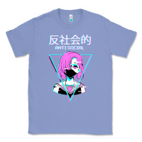 Colony Blue antisocial wave anime Classic Tee - artisFamous