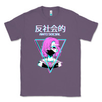 Lavender antisocial wave anime Classic Tee - artisFamous