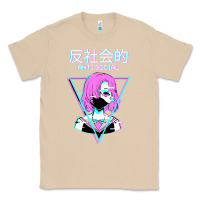 Mushroom antisocial wave anime Classic Tee - artisFamous