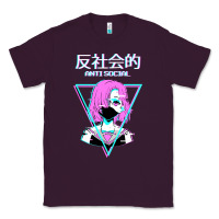 Plum antisocial wave anime Classic Tee - artisFamous