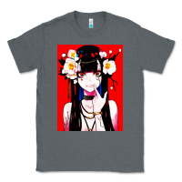 Charcoal Heather anime girl japanese Classic Tee - artisFamous