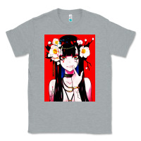 Heather Grey anime girl japanese Classic Tee - artisFamous