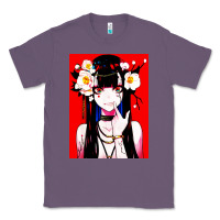 Lavender anime girl japanese Classic Tee - artisFamous