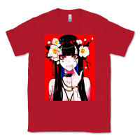 Red anime girl japanese Classic Tee - artisFamous