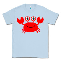 Dusty Blue Red Crab Classic Tee - artisFamous