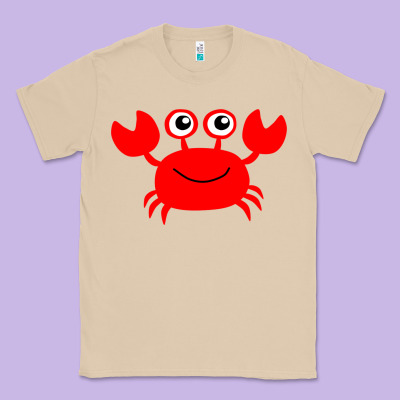 Red Crab Classic Tee Designed By Artisfamous