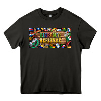Asphalt hispanic heritage license plate Heavy Core Tee - BundleAndBundleShop