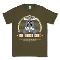 Army Green the roost animal cafe Classic Tee - artisFamous