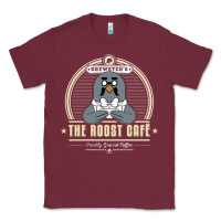 Burgundy the roost animal cafe Classic Tee - artisFamous
