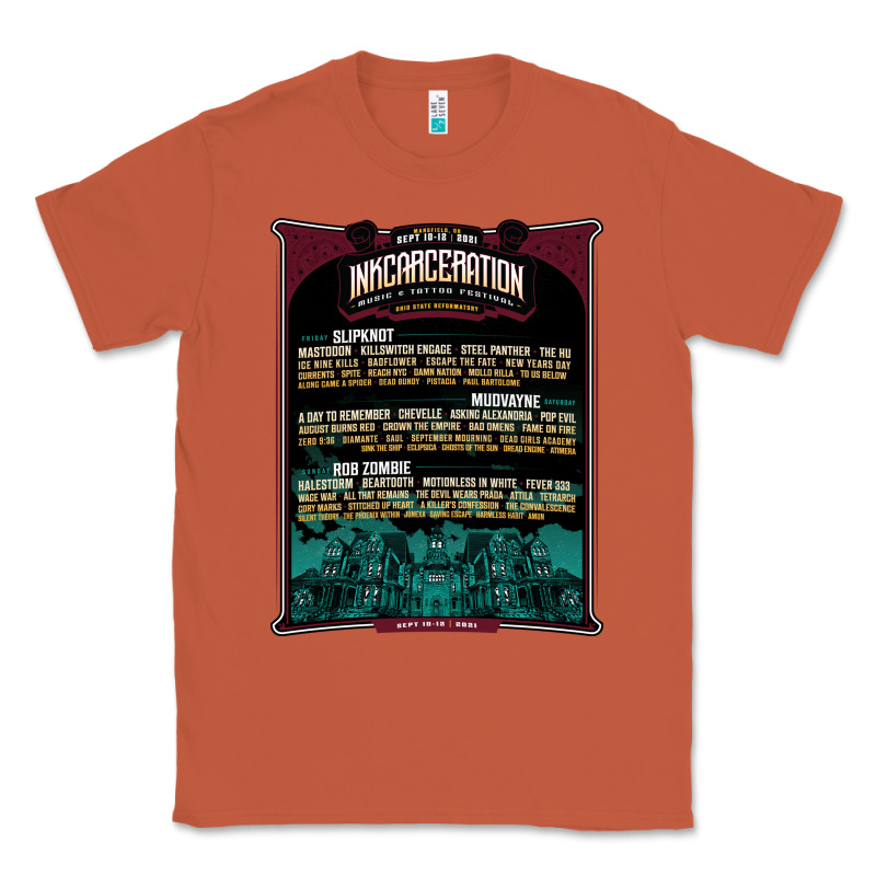 Face Mask Mansfield Ohio Inkcarceration Lineup Classic Tee by artisFamous | Teevron