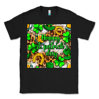 Black Happy St. Patrick's Day pattern digital paper Classic Tee - BundleAndBundleShop