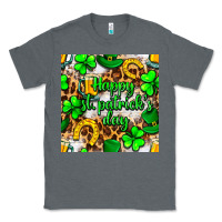 Charcoal Heather Happy St. Patrick's Day pattern digital paper Classic Tee - BundleAndBundleShop