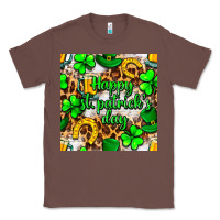 Chestnut Happy St. Patrick's Day pattern digital paper Classic Tee - BundleAndBundleShop