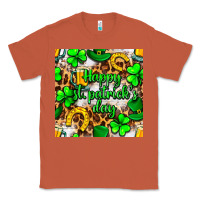 Copper Happy St. Patrick's Day pattern digital paper Classic Tee - BundleAndBundleShop