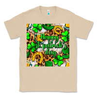 Mushroom Happy St. Patrick's Day pattern digital paper Classic Tee - BundleAndBundleShop