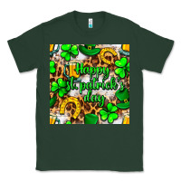 Sports Green Happy St. Patrick's Day pattern digital paper Classic Tee - BundleAndBundleShop