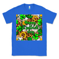 True Royal Happy St. Patrick's Day pattern digital paper Classic Tee - BundleAndBundleShop