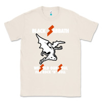 Natural black rock and roll Classic Tee - artisFamous