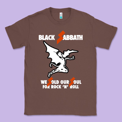 Black Rock And Roll Classic Tee Designed By Artisfamous
