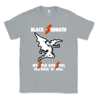 Heather Grey black rock and roll Classic Tee - artisFamous