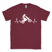 Burgundy dirt bike Classic Tee - artisFamous