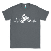 Charcoal Heather dirt bike Classic Tee - artisFamous