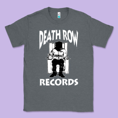 Death Row Records Black Classic Tee Designed By Artisfamous