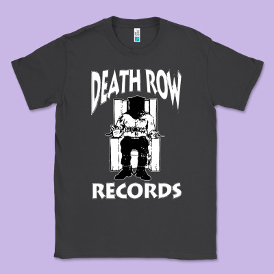 Death Row Records Black Classic Tee Designed By Artisfamous