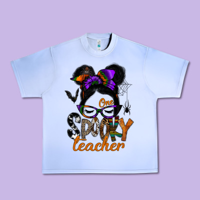 One Spooky Teacher Urban Heavy Tee Designed By Sublimationcraftshop