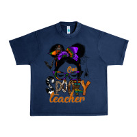 Navy one spooky teacher Urban Heavy Tee - SublimationCraftShop