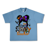 Pebble Blue one spooky teacher Urban Heavy Tee - SublimationCraftShop