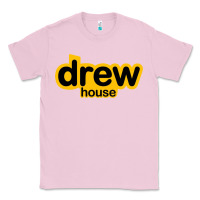 Bubblegum Pink drew smile house Classic Tee - artisFamous