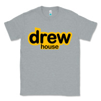 Heather Grey drew smile house Classic Tee - artisFamous