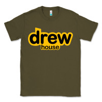 Army Green drew smile house Classic Tee - artisFamous