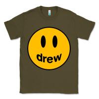 Army Green Drew Smile House Classic Tee - artisFamous