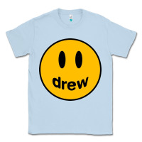 Dusty Blue Drew Smile House Classic Tee - artisFamous
