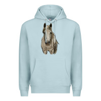 Blue Mist horse Premium Hoodie - RanaPortraitStore