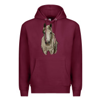 Burgundy horse Premium Hoodie - RanaPortraitStore