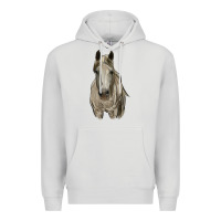 Dove Grey horse Premium Hoodie - RanaPortraitStore