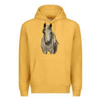 Mustard horse Premium Hoodie - RanaPortraitStore