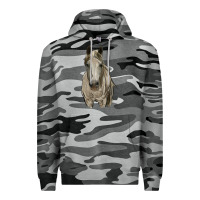 Slate Camo horse Premium Hoodie - RanaPortraitStore