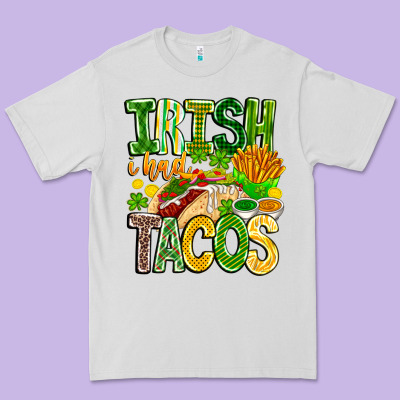 Irish I Had Tacos Premium Tee Designed By Cowhidedigitalart